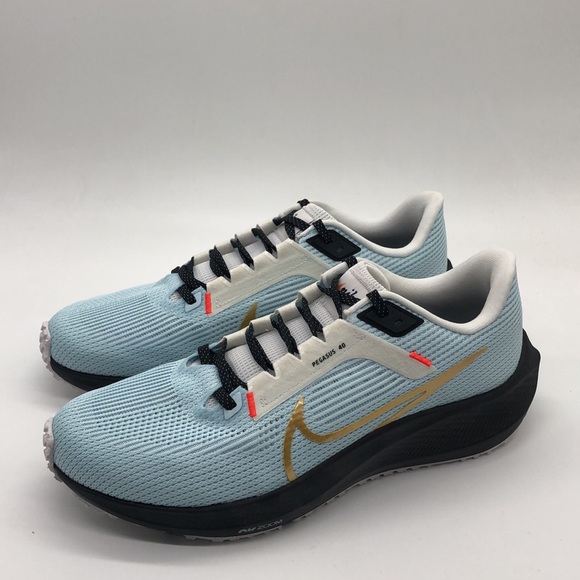 New Men’s Nike Air Zoom Pegasus 40 Nike By You White/Blue/Orange FB2382-900 NWOB - Picture 4 of 5